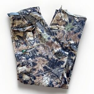 Mossy Oak Pants Mens 34 x 29 Forest‎ Floor Camo Hunting Outdoors Cargo Vintage